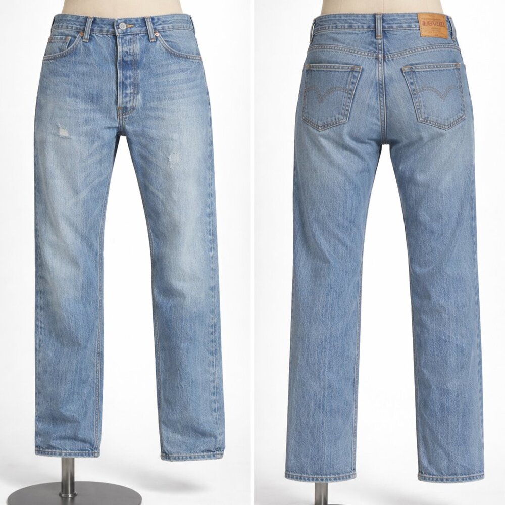 Levi’s 501 Original Fit Jeans 36x36 Light Wash Button Fly Straight Leg Vintage